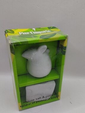Pier 1 Mouse And Cheese Salt & Pepper Shaker Set - White